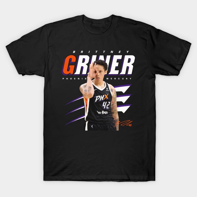 Brittney Griner T-Shirt by Juantamad